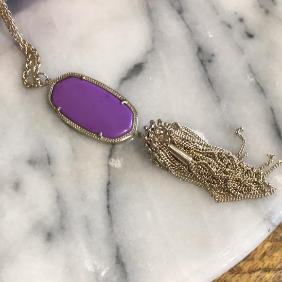 Kendra Scott Purple Rayne Neckless - Picture 6 of 11